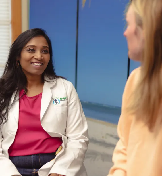 Therapist working one on one with a patient